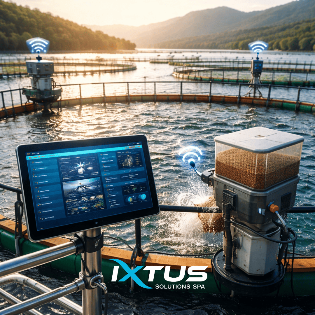Automatización de procesos acuícolas — sistemas inteligentes para centros de cultivo de salmón — IXTUS Solutions Chile