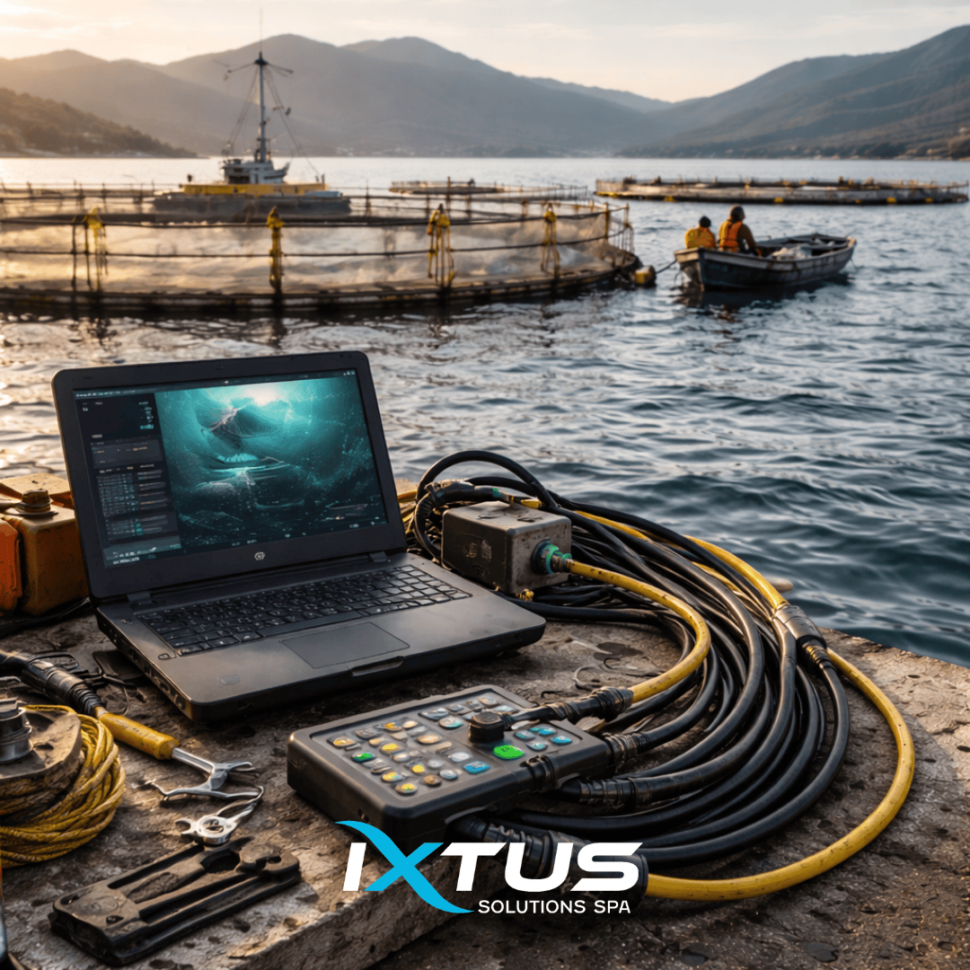 Instalaciones tecnológicas especializadas para centros de salmonicultura — energía renovable y cableado submarino — IXTUS Solutions Chile